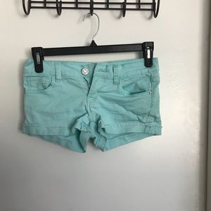 Tilly’s RSQ Jean (Teal) Shorts